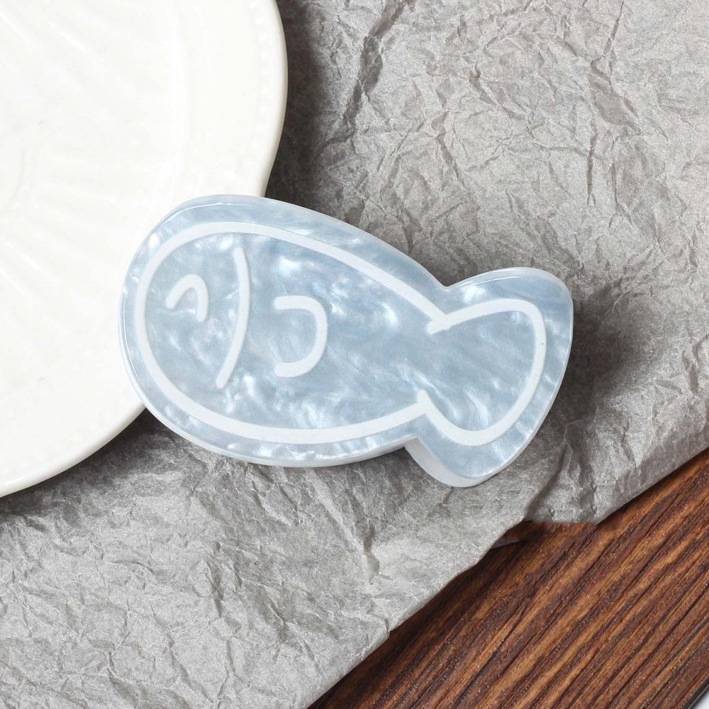 Dolphin Cartoon Hair Claw Fish Bone Acrylic Shark Clip Personalized Cute Fish Hair Grab Girls
