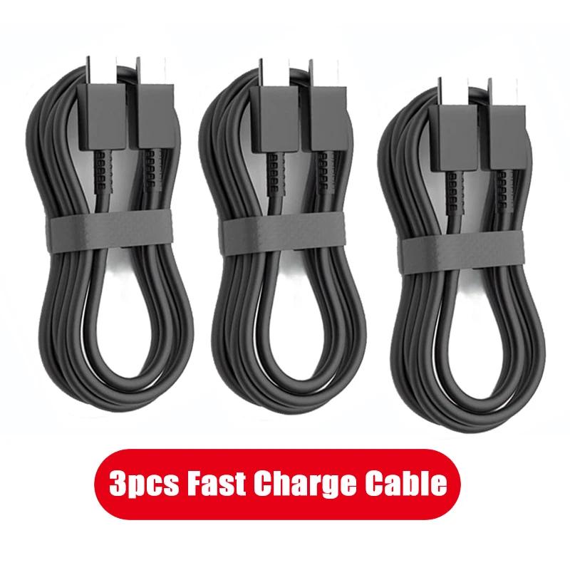 

3Pcs 100W Flash Charging Cable Type-C To Type-C Super Fast Charging Cable For Samsung Galaxy S23 S24 S25 Plus Note Ultra Cable 1m