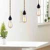 Vintage Hemp Rope LED Pendant Light Retro E27 Industrial EU/US Plug Droplight Holder Dining Room Cafe Kitchen Home Decor Lamps