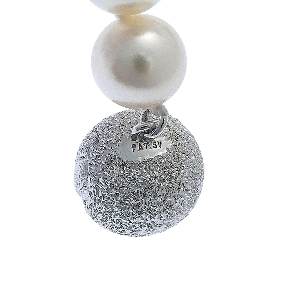 Necklace Pearl/Silver 44.6g Women Used