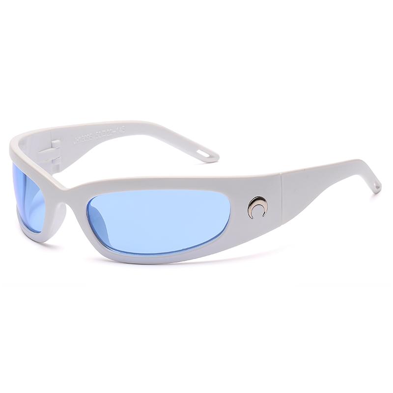 New Arrival Moon Rectangular Trend Sunglasses Women Man Cycling Outdoor Sports Vintage Hip Hop Punk UV400