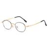 Vintage Anti-Blue Light Glasses Women's Oval Metal Frame Brand Designer Fashion Y2K Woman Metal Optical Frames Computer Glasses