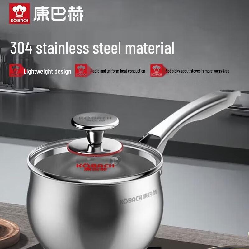 KOBACH 16cm 304 Stainless Steel Saucepan