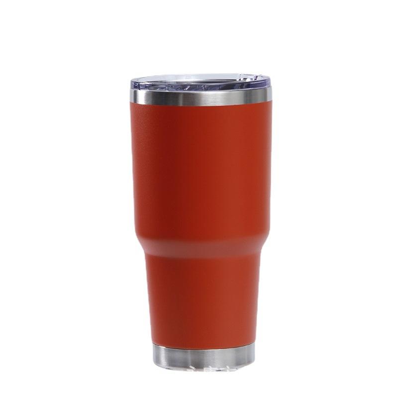 European And American 30Oz Car Cup Pro 304 Stainless Steel Vacuum Color Spray Belly Cup, Portable Car Cup