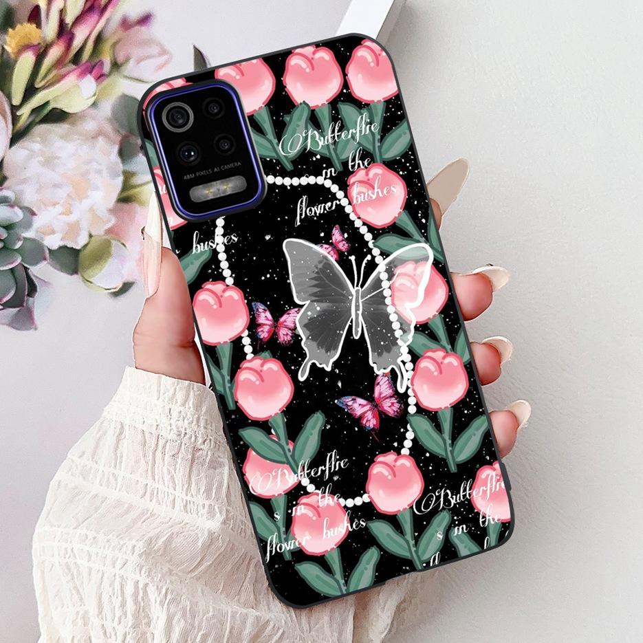 For LG K52 K62 2020 Case LM-K520 LM-K525 Stylish Love Heart Painted Cover Soft TPU Phone Case For LG K62 K 52 LGK52 LGK62 Fundas