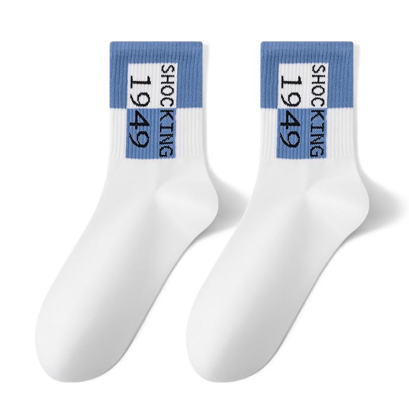 Мужская весенне-летняя мода Новый стиль Личность Полоска Движение в гольфах 1 pair