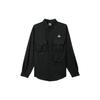 Unifarbene Mehrfach-Taschen-Jacke mit Kragen und Einreiher-Knopfleiste für Herren, Oberbekleidung Schwarz DN3936-010