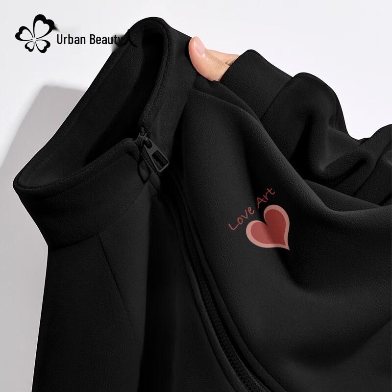 Women's 2025 Autumn/Winter Fleece-Lined Stand Collar Jacket