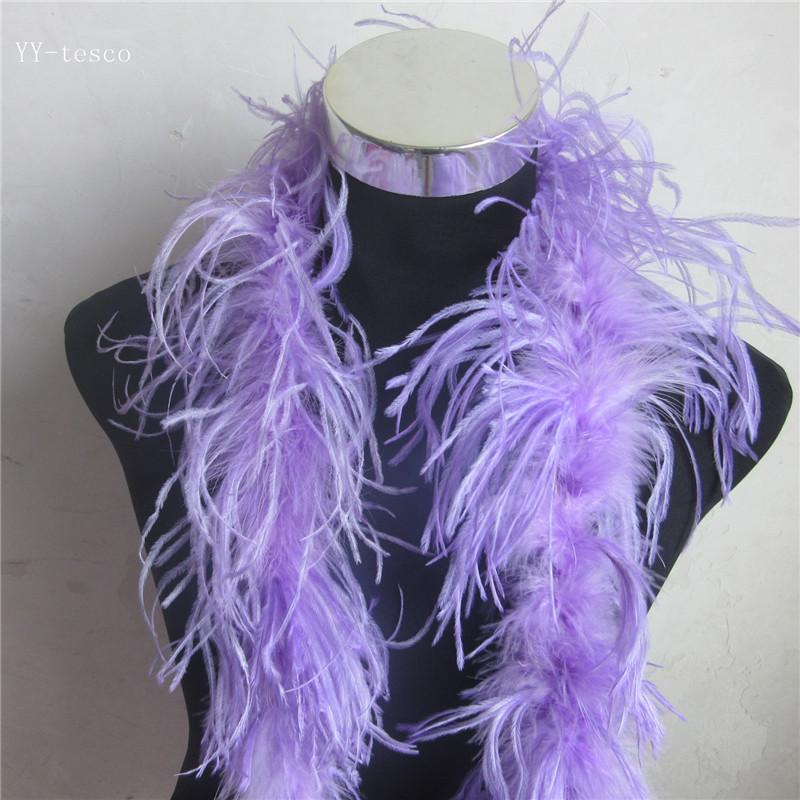 2 Meter Fluffy Ostrich Feather Boa Skirt Costumes/Trim for Party/Costume Craft Ostrich Feather In Wedding Decorations