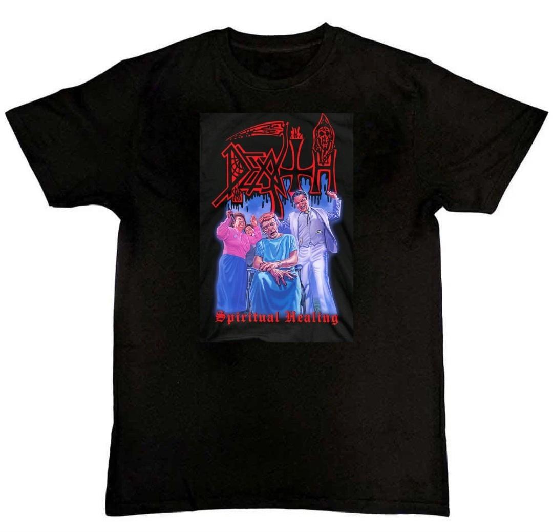 Spiritual Healing Album Death bAND Graphic Mens T-Shirt S