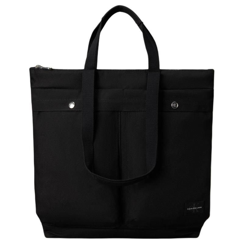 Calvin Klein Workwear Monogram Patch Polyester Helmet Bag Handbag Men s Black чёрный