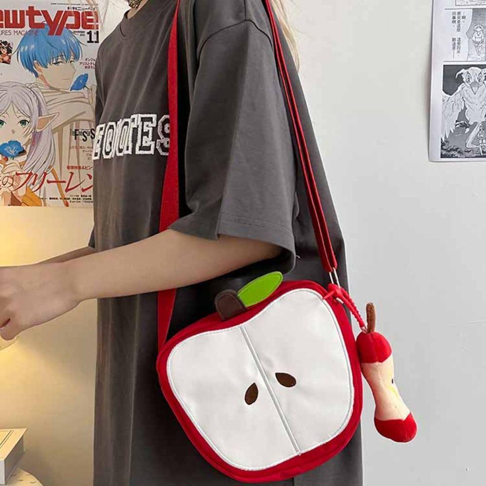 Harajuku Fruits Shape Crossbody Bag Message Bag Mobile Phone Pack Funny Shoulder Bag Male