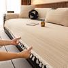 All Seasons General Traditional Coarse Cloth Sofa Cover Thickened Cotton Linen Fabric Cushion Anti Slipanti-Static Sofa Cover