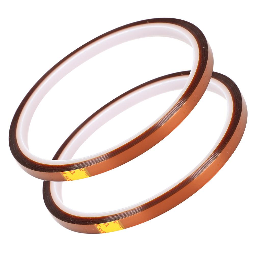 2PCS 3 High Temperature Resistant Adhesive Tape Polyimide Film Yellow Brown Accessory