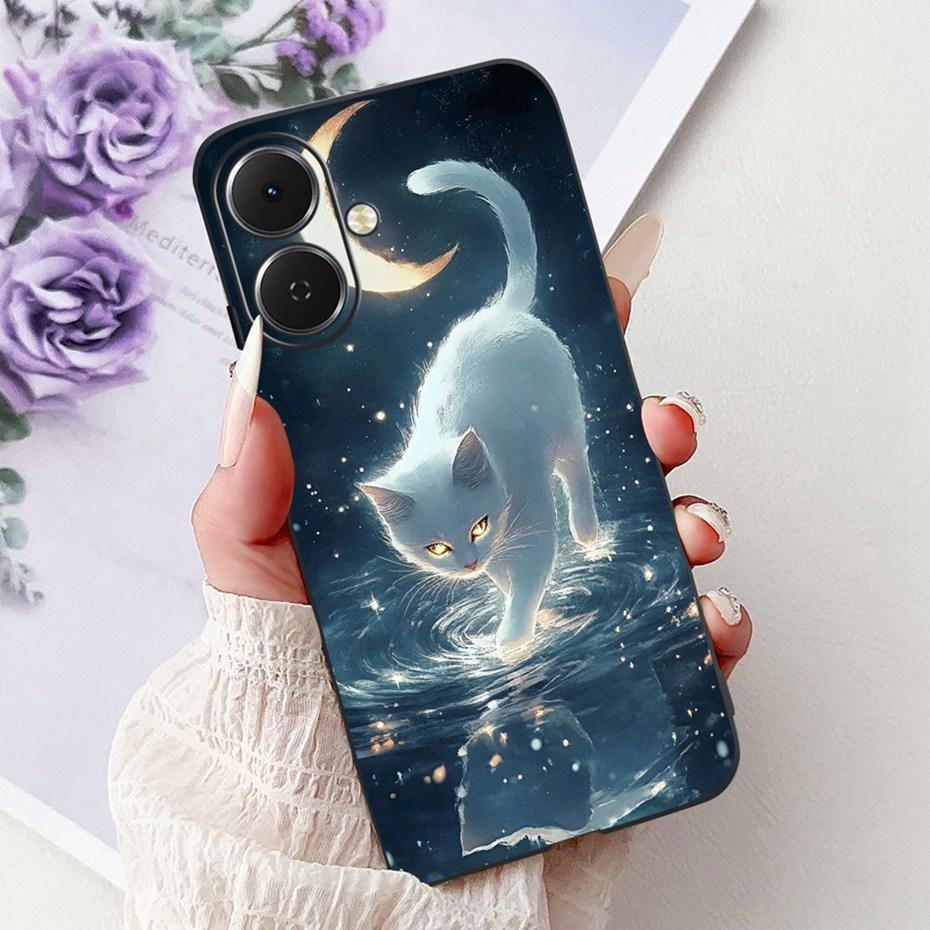 Cute Painting Phone Case For Tecno Spark Go 2 2025 Soft Silicone TPU Back Cover For Tecno Spark Go2 KM4 Cases Bumpers