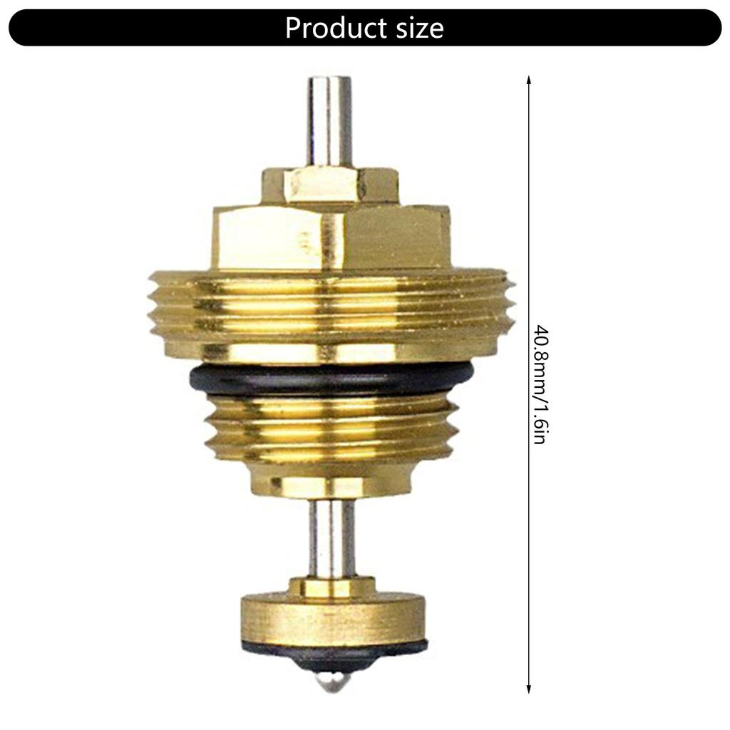 Efficient Fluid Control Brass Return Pin Valve Core Heating Circuit Distributor Automatic Spring Valve Cores Enduring