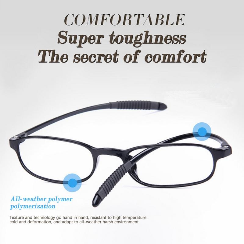 

Компьютерные очки Сверхлегкие очки для чтения Tr90, винтажные Hd лупа для дальнозоркости, нескользящие очки на резиновой ножке + 1,0 + 4,0