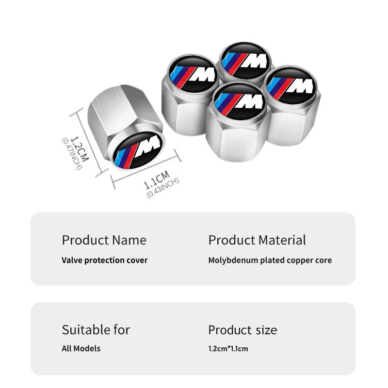 5 Stück Auto Reifenventilkappen Diebstahlsicher Aluminium Rad Reifen Ventilschaft Für BMW E70 E91 E30 G30 E53 M3 M5 X6 X4 X7 E92 E93 X1 X3 X5