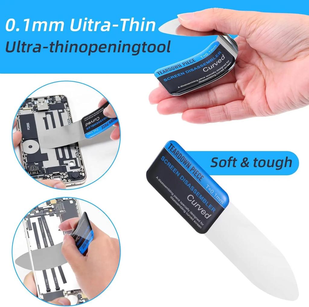 1/5Pc Phone Opening Pry Card Tools Ultra Thin Flexible Disassemble Tool Tra Thin Flexible Mobile Phone Disassemble Tool