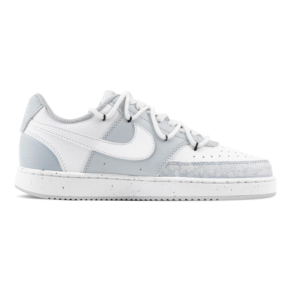 Nike Court Vision Abrasion Resistant Low Top Skateboard Shoes Men's Light Gray HM9862-002(Team529--)