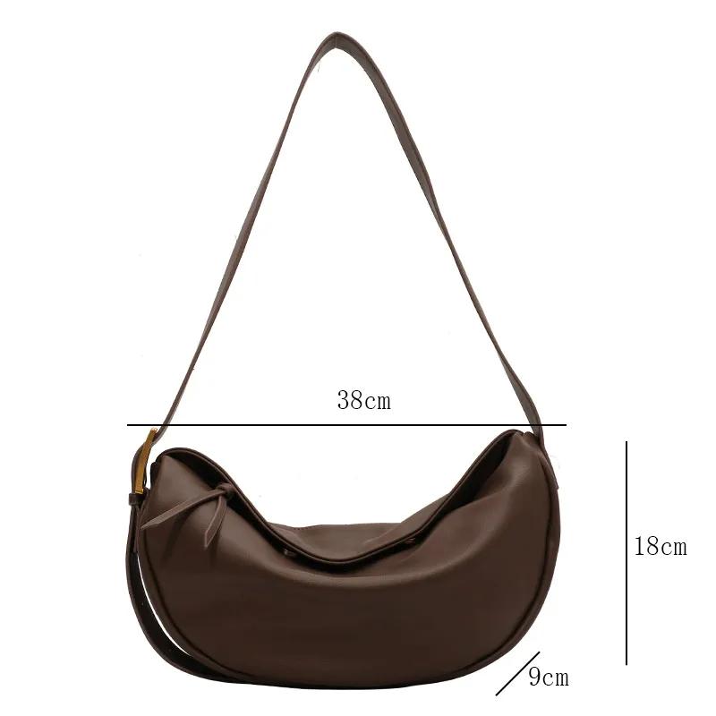 Crossbody Bags for Women Large Capacity Luxury Handbags Solid Soft Shoulder Bags Female Casual Travel Hobos Bag Vintage