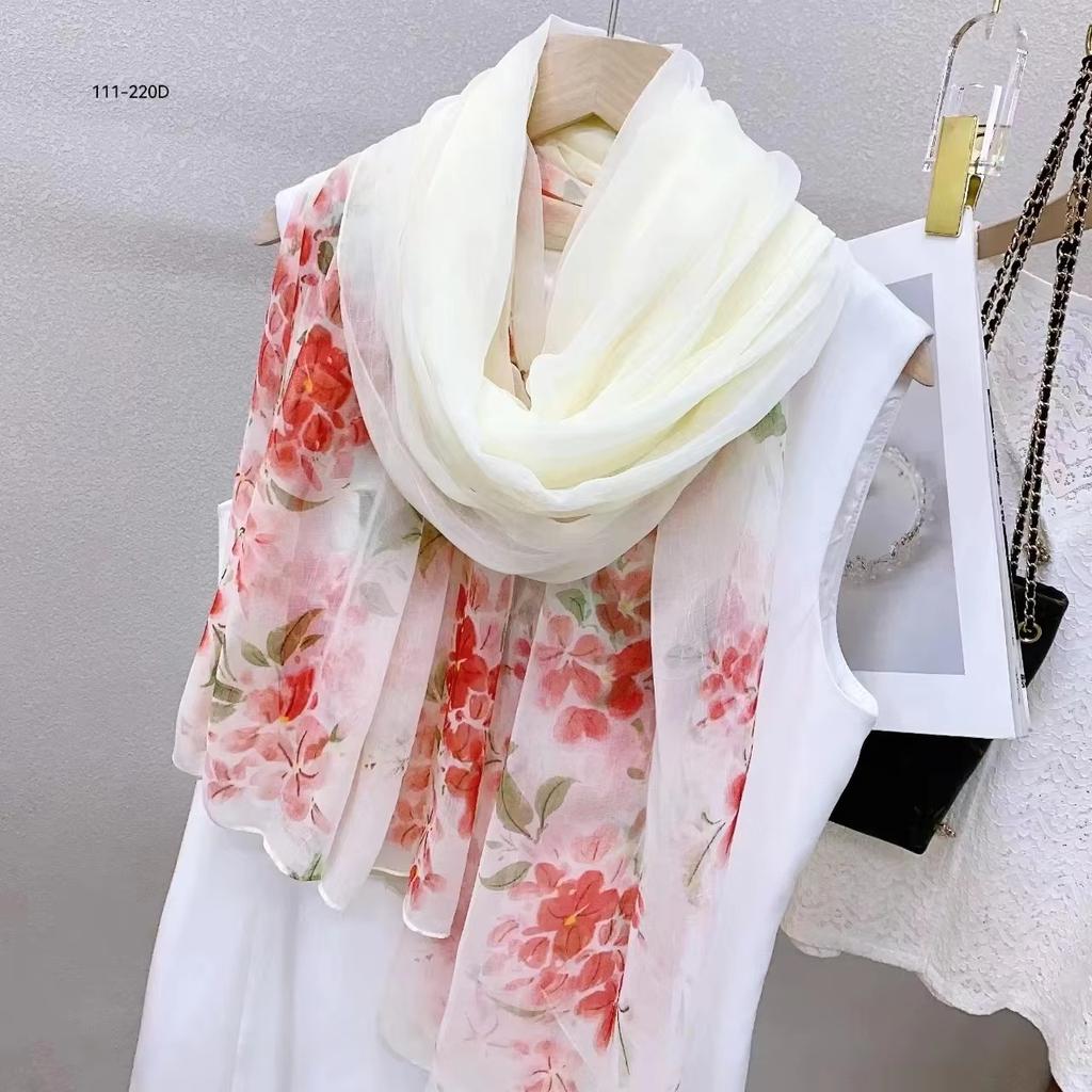 Silk Scarf Women Hijab Pashmina Long Beach Stoles Shawl Wrap Headbands Spring Warm Scarves Bandana Ladies Neckscarf Foulard