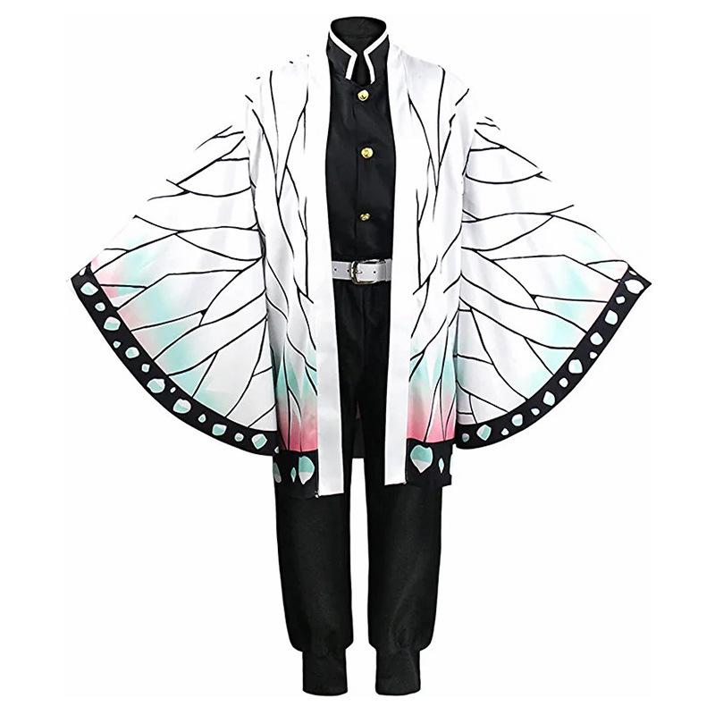 Übergröße Europäisches Demon Slayer Cosplay Kostüm: Tanjiro, Nezuko, Zenitsu, Shinobu Halloween-Outfit