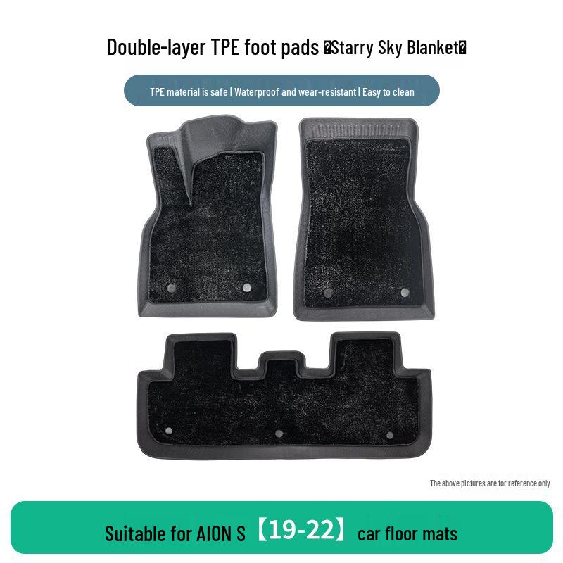 Durable Waterproof TPE Floor Mats for GAC AION S (2019-2022) Models