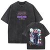 Men'S And Women'S Bizarre Adventure Graphic T-Shirt Cotton Street Wash Clothing Casual Vintage T-Shirt Anime Gu