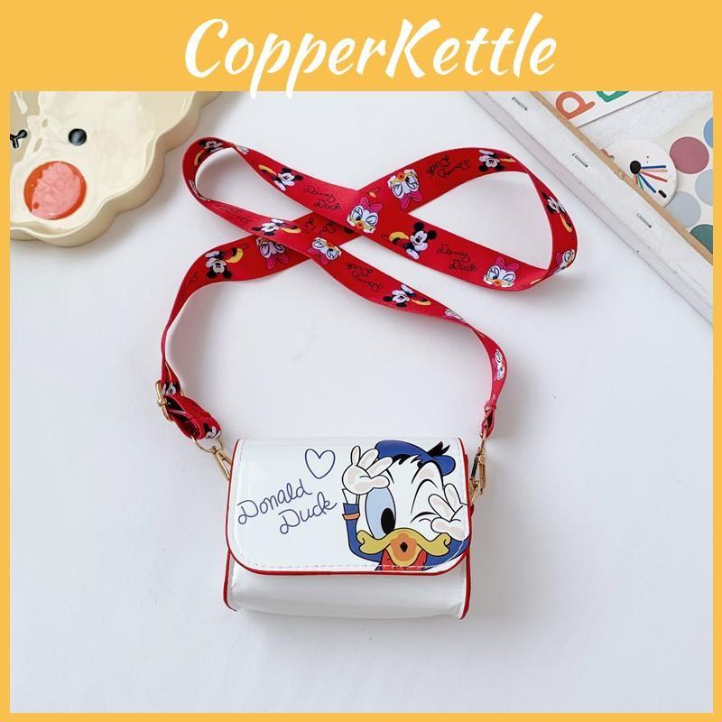 Mini Shoulder Kids Crossbody Bag With Mouse Donald Duck Print Design