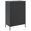 Vidaxl Szafka, Czarna, 68X39X101,5 Cm, Stal