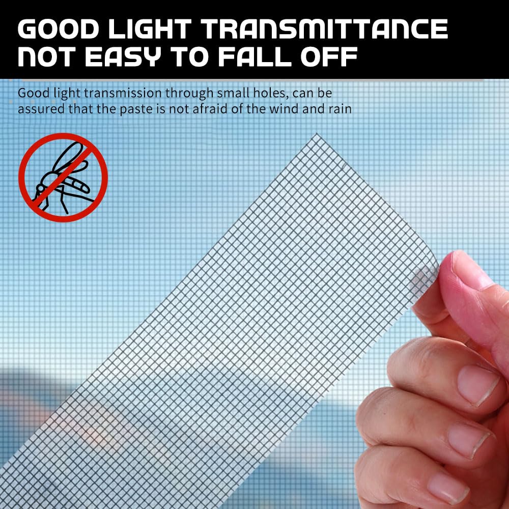 2M Window Screen Tape Anti-mosquito Screen Repair Subsidy Door Curtain Mosquito Net Hole Patch Repair Self-adhesive Screen Tape