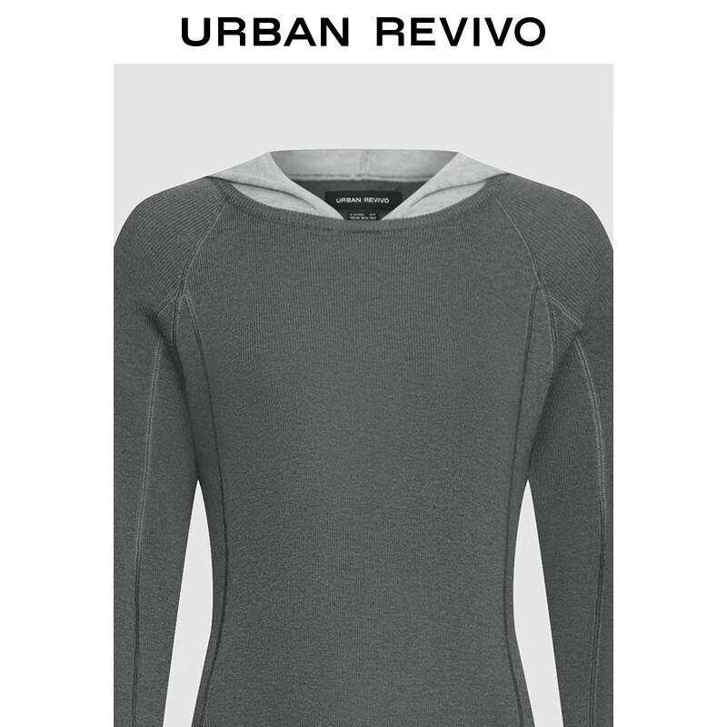 UR Women's Winter Slim-Fit Hooded A-Line Dress