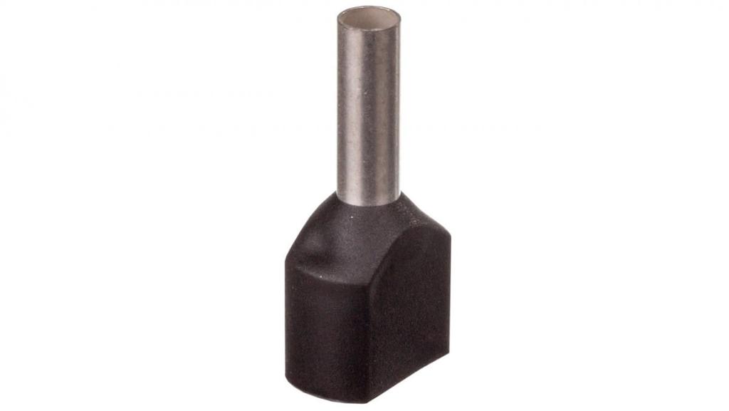 Insulated Ferrule Terminal Tid 2X1.5Mm2/8Mm Black Tinned Tid2X1.5L8 /100 Pcs./