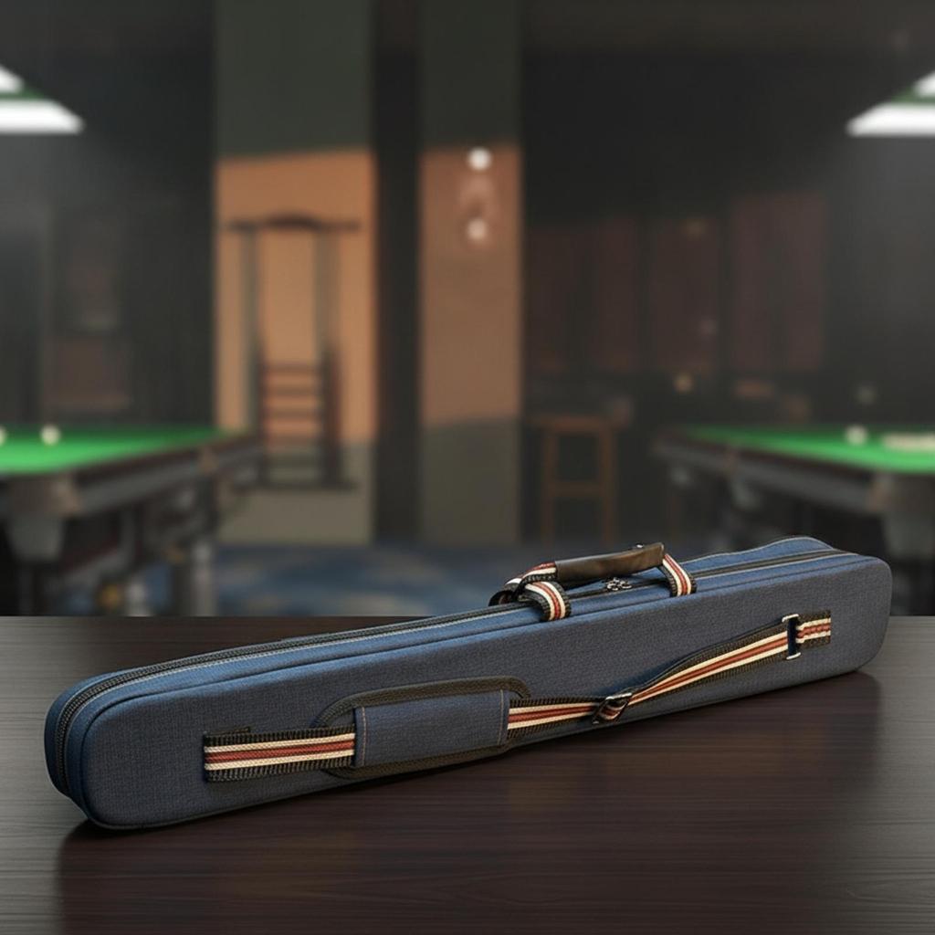 Billiard Cue Case Zippered Snooker Heavy-Duty Soft