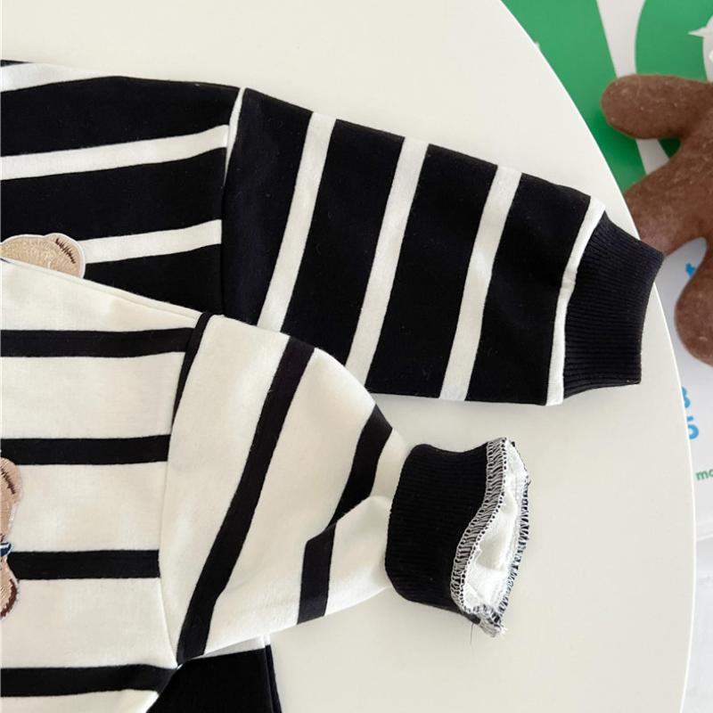 Bear Baby Jumpsuit Korean Toddler Romper for Boys Girls Clothes Spring Autumn Casual Kids Onesie Infant Toddler Outfit Clothing 0-12M