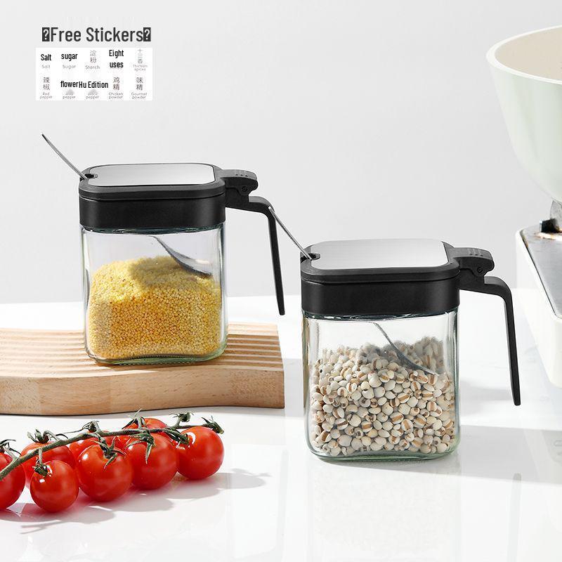 Kitchen Spice Jar Set - Seasoning and Salt Storage Containers