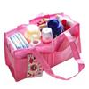 Non-woven Portable Mummy Bag Liner Large Capacity 7 Grid Nappy Maternity Handbag Separate Solid Color Tote Diaper Organizer
