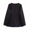 2025 Spring Women's Two-Color Round Neck Suit & Skirt Set - European & American Style