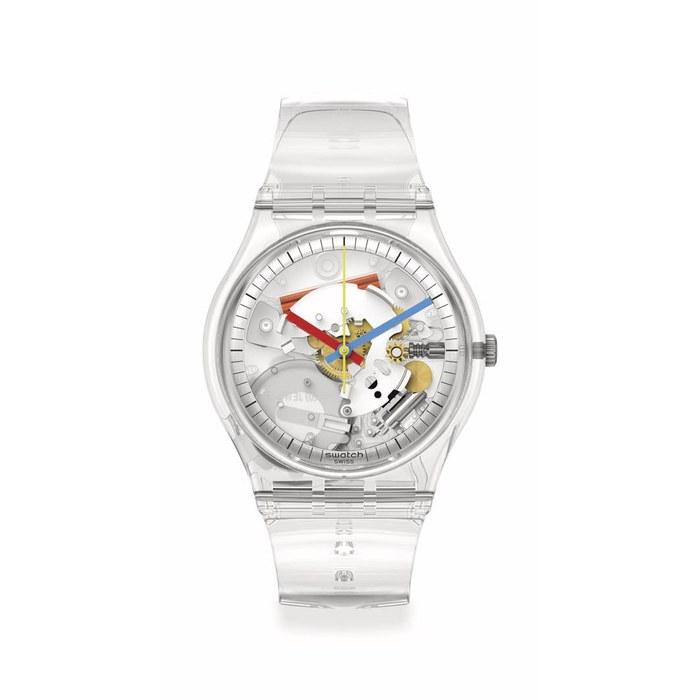 Swatch Watch Unisex 34mm CLEARLY GENTSO28K100-S060 Transparent Casual