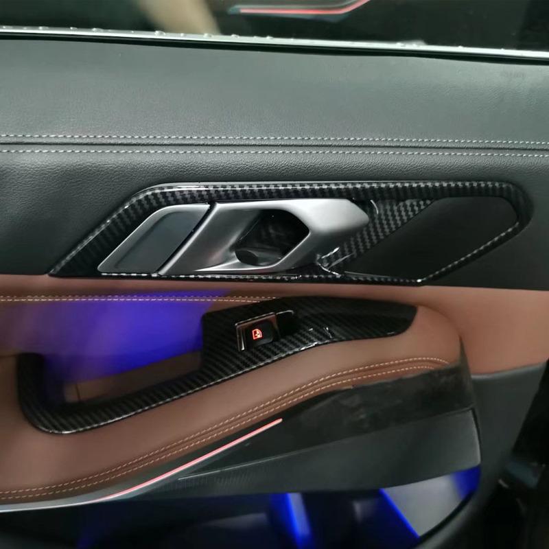 For BMW X5 Xdrive G05      ABS/Steel Car Inner Door Bowl Cover Armrest Trim Stick Auto Interior Accessories