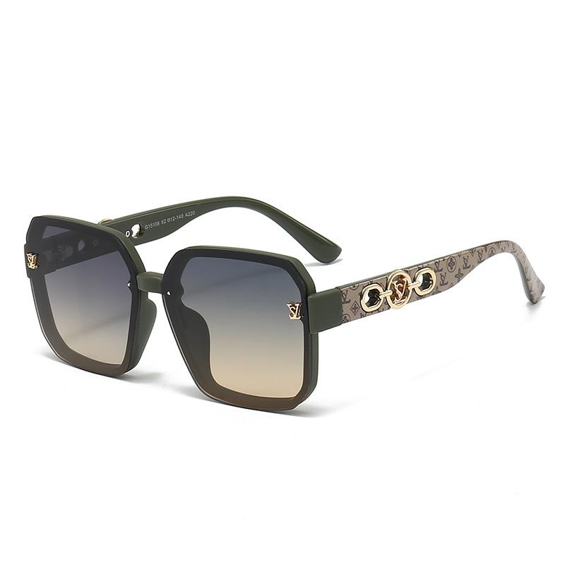 2025 Luxury Fashion Oversize Brand Sunglasses For Men And Women Glamour Square Designer Unisex Sun Glasses UV400