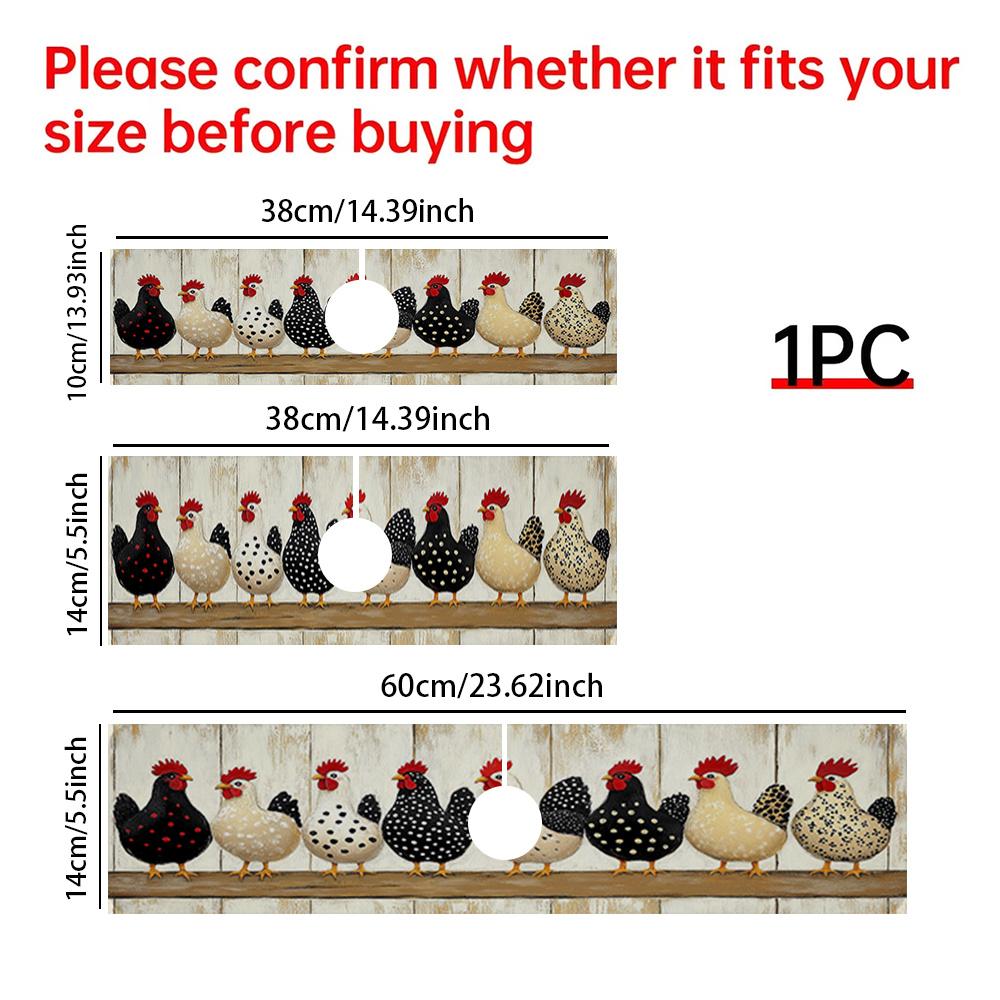 1 pièce Poulets Colorés Tapis Absorbant pour Robinet, Tapis de Drainage, Évier de Cuisine, Tapis de Drainage pour Plan de Travail, Lavabo en Terre de Diatomées, Tapis Découpable à Séchage Rapide