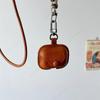 For Airpods 4 4th Case Leather Business Cases For AirPods 4 3 2 1 Pro Cover Headset Shell Headphone Funda With Neck Long Lanyard