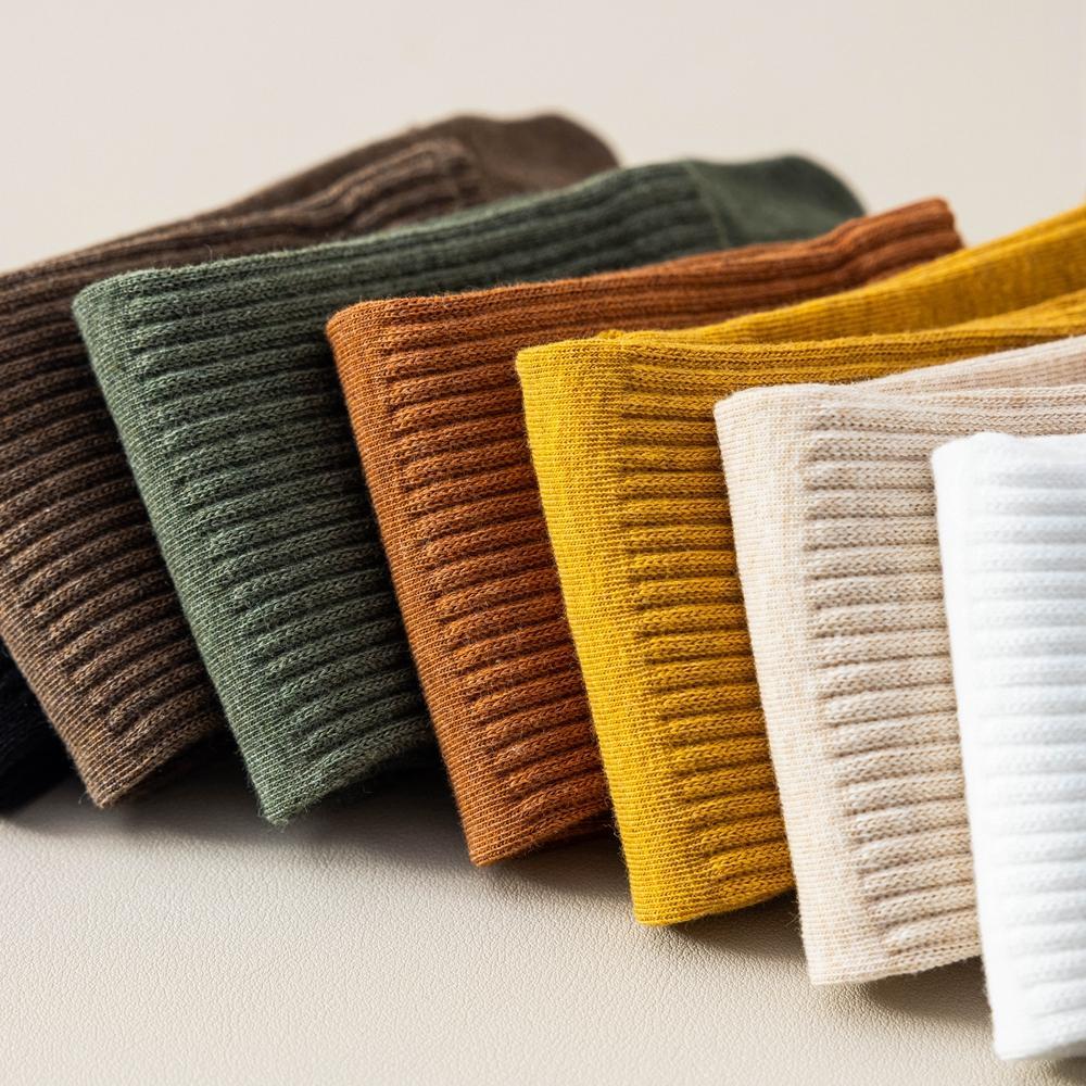 A perechi de șosete cu cinci degete pentru femei, de înaltă calitate, din bumbac, cu degetele de la picioare, toamnă, primăvară, șosete sportive cu tub mediu, cu degete separate