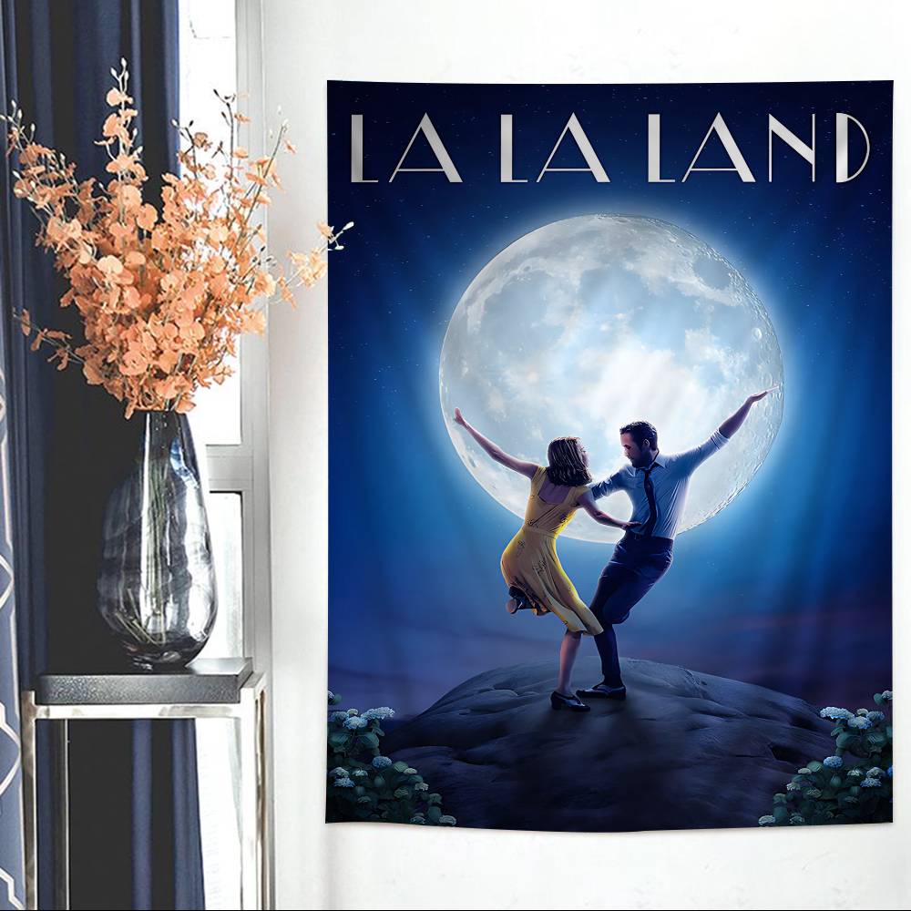 La La Land Music Classic Movie DIY Wall Tapestry Hanging Tarot Hippie Wall Rugs Dorm INS Home Decor