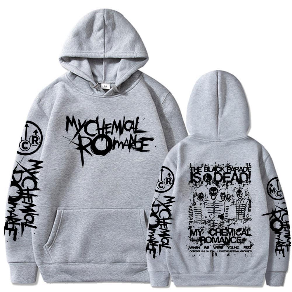My Chemical Romance Hoodies The Black Parade Is Dead Men Women Clothing Gothic Hooded Sweatshirts Casual Long Sleeves Pullovers