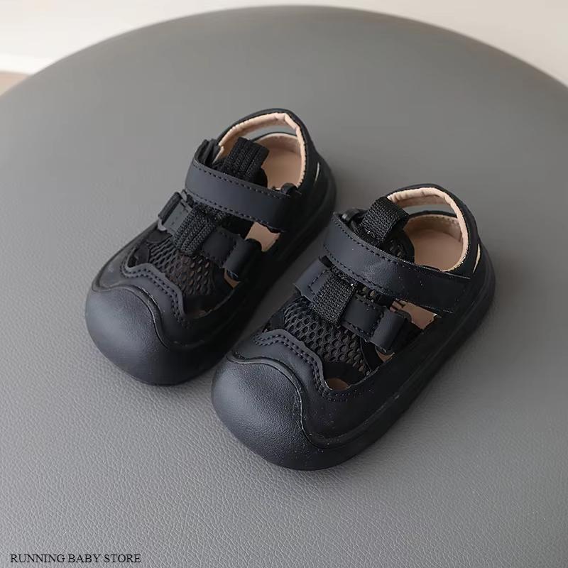 

Children Summer Shoes Kids Sandals Breathable Boys Sneakers Outdoor Protecting Toes Beach Water Shoes Girl Clog Shoes New I03161 21 чорний