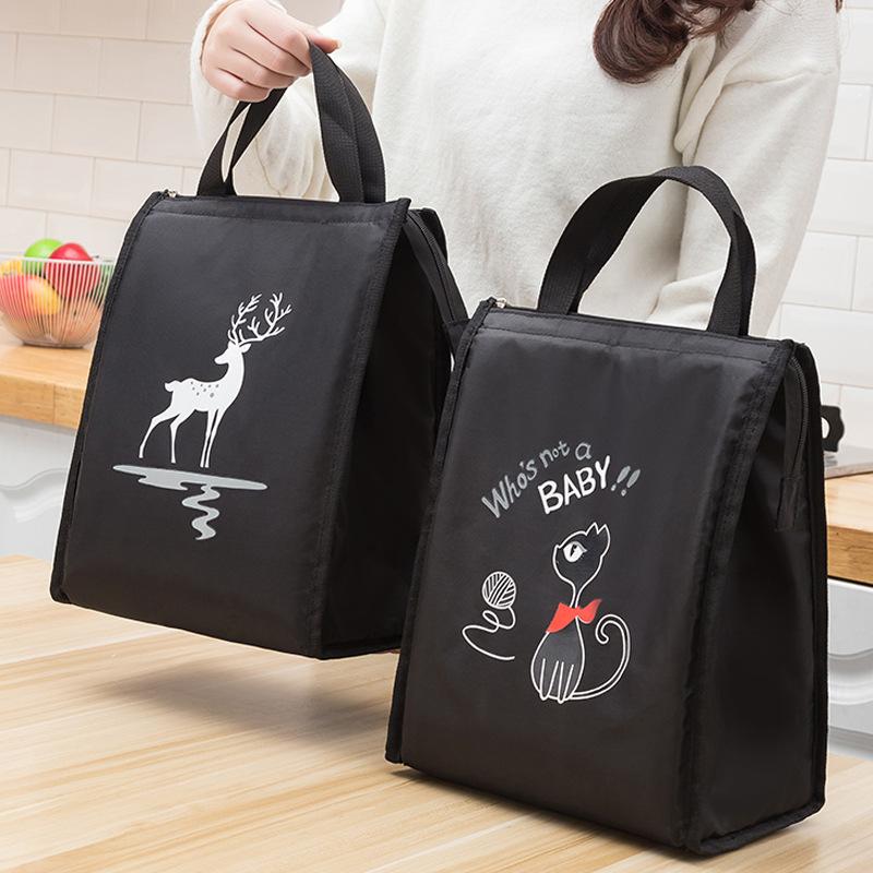 Large Capacity Thermal Lunch Box Bags for Women Kids Oxford Cloth Picnic Food Bento Insulation Cooler Tote Storage Bag Container KTY