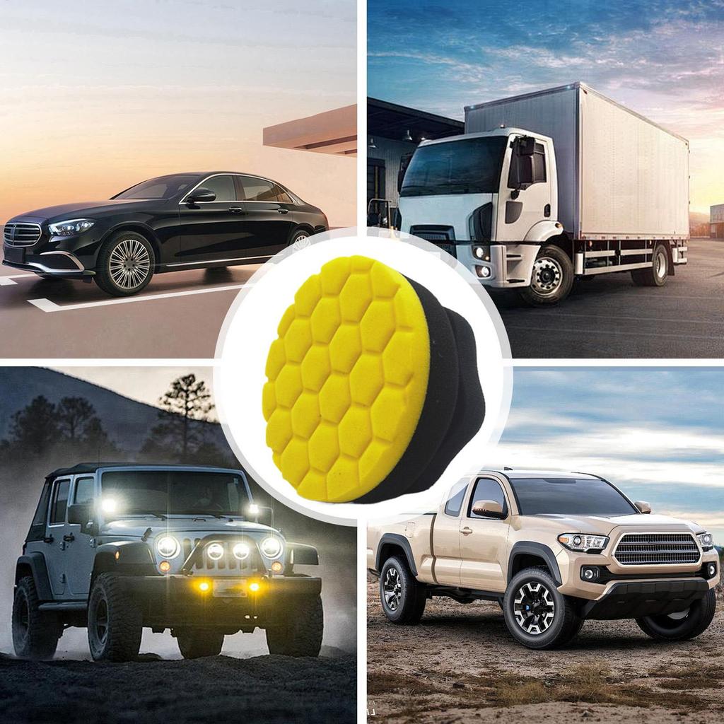 Car Wax Polishing Sponge Applicator, Hand Tire Wax Sponge High Density Foam Sponge Car Accessories Ire Applicator Pads Brush
